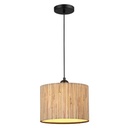 LÁMPARA DE TECHO COLGANTE PAMPAS 1xE27 MÁX. 15W 250x1260mm NEGRO ARTE ILLUMINA AENON