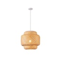 LÁMPARA DE TECHO COLGANTE BAMBÚ 1xE27 MÁX. 15W 400x400x1280mm ARTE ILLUMINA AVRA