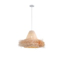 LÁMPARA DE TECHO COLGANTE BAMBÚ 1xE27 MÁX. 15W Ø560mm ARTE ILLUMINA SISAL