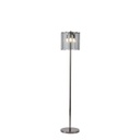 LÁMPARA DE PIE METAL-VIDRIO 3xE14 MAX 8W Ø300x1600mm NEGRO ARTE ILLUMINA MIRA