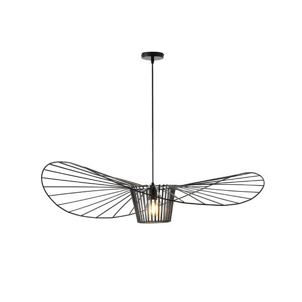 LÁMPARA DE TECHO  COLGANTE METAL 1xE27 MAX 40W 1000x1000x1270mm NEGRO ARTE ILLUMINA CASQUILLO