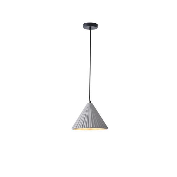 LÁMPARA DE TECHO COLGANTE HORMIGÓN LUZ 1xΕ27 Ø240X1710mm GRIS ARTE ILLUMINA PLATRE