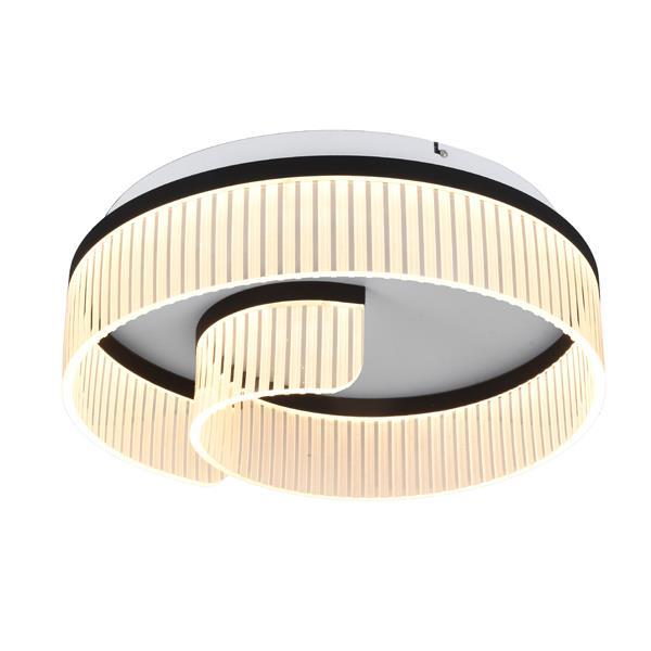 PLAFÓN DE TECHO ACRÍLICAS LED 18W 1000lm 3000K Ø50 TRANSPARENTE-NEGRO ARTE ILLUMINA AURORA