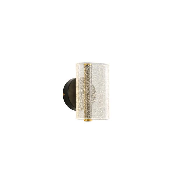 APLIQUE DE PARED ACRÍLICO ESTAMPADO NIEVE 8W 720lm 3000K 420x380mm NEGRO ARTE ILLUMINA SPARKY