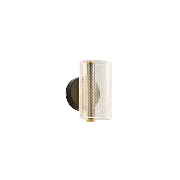 APLIQUE DE PARED ACRÍLICO PATRÓN DE PUNTOS 8W 720lm 3000K 420x380mm NEGRO ARTE ILLUMINA SPARKY