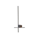 APLIQUE DE PARED METAL LED 12W 1200lm 3000K 600x200x60mm NEGRO ARTE ILLUMINA CLIO