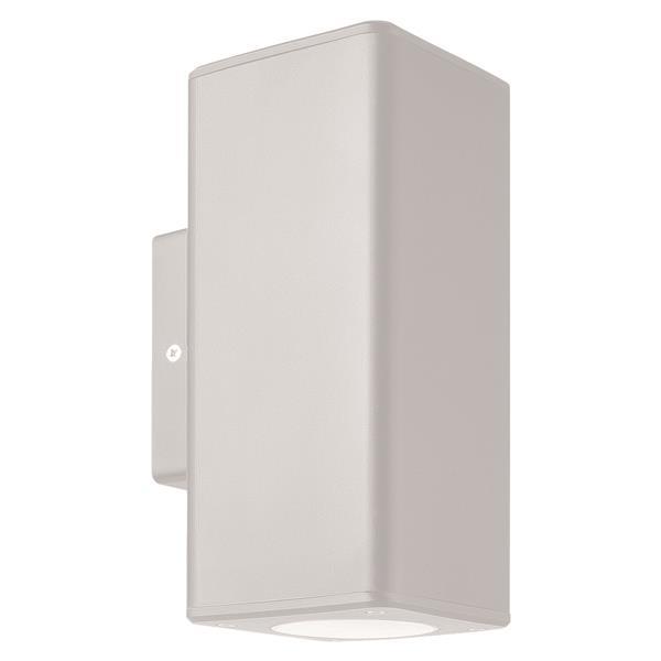 APLIQUE DE PARED "FOSTOS" CUADRADO PLÁSTICO UP-DOWN 2xGU10 ARTE ILLUMINA