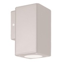 APLIQUE DE PARED "FOSTOS" CUADRADO PLÁSTICO DOWN GU10 ARTE ILLUMINA