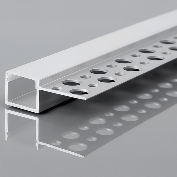 PERFIL DE ALUMINIO EMPOTRADO PARA PLACA DE YESO 2000x15,3x12,5 PLUS