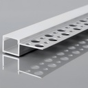 PERFIL DE ALUMINIO EMPOTRADO PARA PLACA DE YESO 2000x15,3x12,5 PLUS