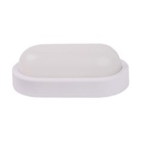 APLIQUE DE PARED "SEINAS OVAL" LED 8W 160x90x51 IP54 BLANCO PLUS ARTE ILLUMINA