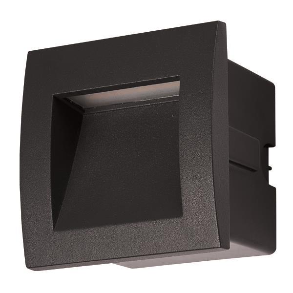 EMPOTRABLE PARED LED "VAGG" 3W IP54 220-240V 90x90x70mm PRO ARTE ILLUMINA