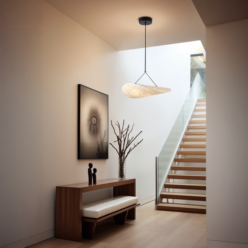 LÁMPARA DE TECHO COLGANTE  LED 9W 405lm 3000K Ø400mm BLANCO ARTE ILLUMINA NEFI
