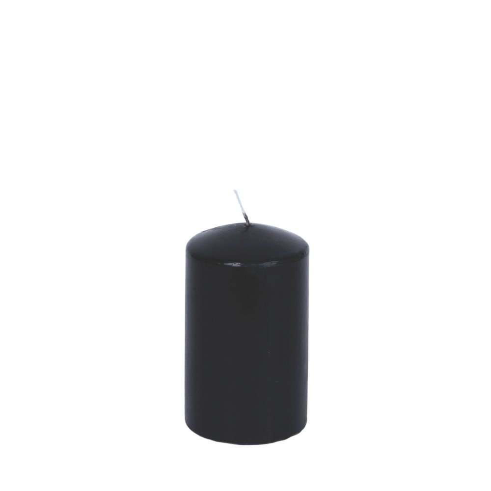 VELA NEGRA CON SÁNDALO AROMA 6X14CM