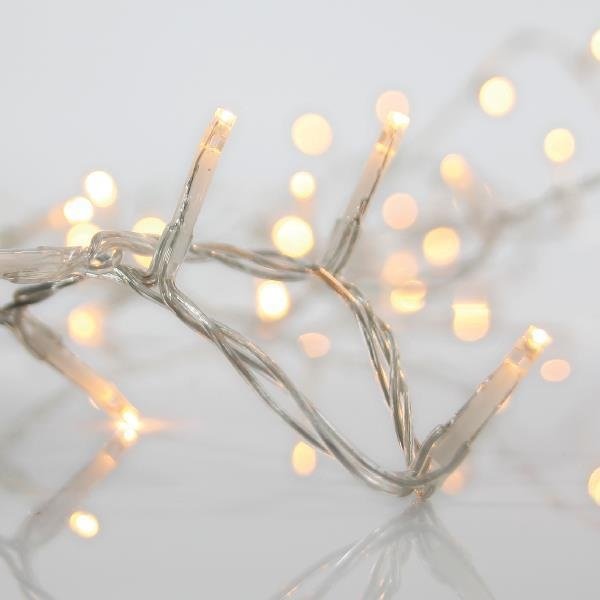 CORTINA 360 LED 3MM, 31V ADAPTADOR, 4 CONECTORES HASTA 3 JUEGO, CABLE PVC TRANSPARENTE, LED BLANCO CÁLIDO (H200 X W200CM), CABLE DE ALIMENTACIÓN 3M, IP44