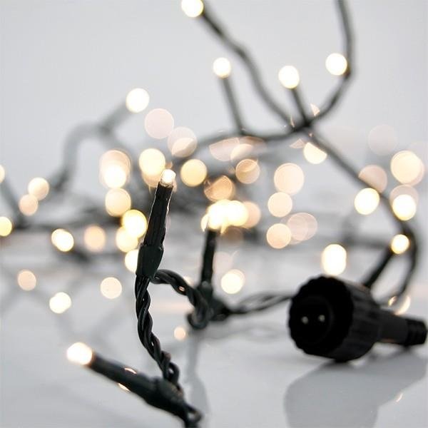 MANGUERA, 800 LED 3MM, 31V ADAPTADOR, 4 CONECTORES HASTA 2 JUEGO, CABLE PVC VERDE, LED BLANCO SUAVE CADA 2CM, CABLE DE ALIMENTACIÓN 3M, IP44