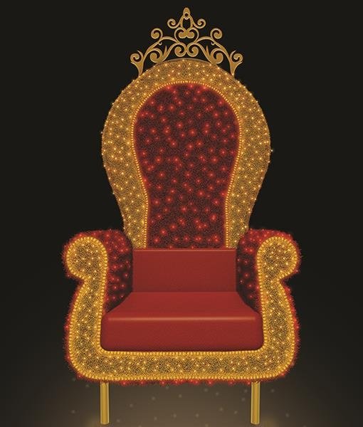 DISEÑO PROFESIONAL NAVIDAD SILLÓN 3D, LED BLANCO CÁLIDO MANGUERA LUMINOSA, LED BLANCO CÁLIDO, 2,1*1,2M, IP65
