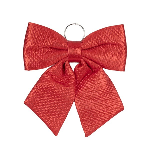 LAZO ROJO, CON TEXTURA EN RELIEVE, 34CM