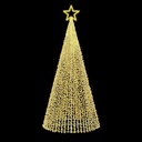 DISEÑO PROFESIONAL, ÁRBOL DE NAVIDAD 3D, 230V, LED BLANCO CÁLIDO MANGUERA LUMINOSA, 500X200CM, IP65