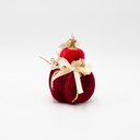 TERCIOPELO CALABAZA, DOBLE, ROJO BURDEOS, 9X13CM