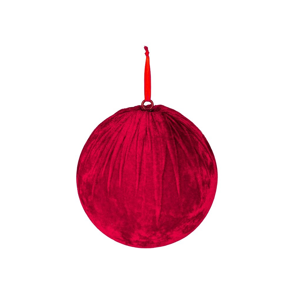 ROJO TERCIOPELO BOLA, 20CM