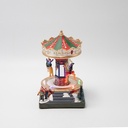 PEQUEÑO CARRUSEL, ILUMINADO, A PILAS, 13X13X18.5CM