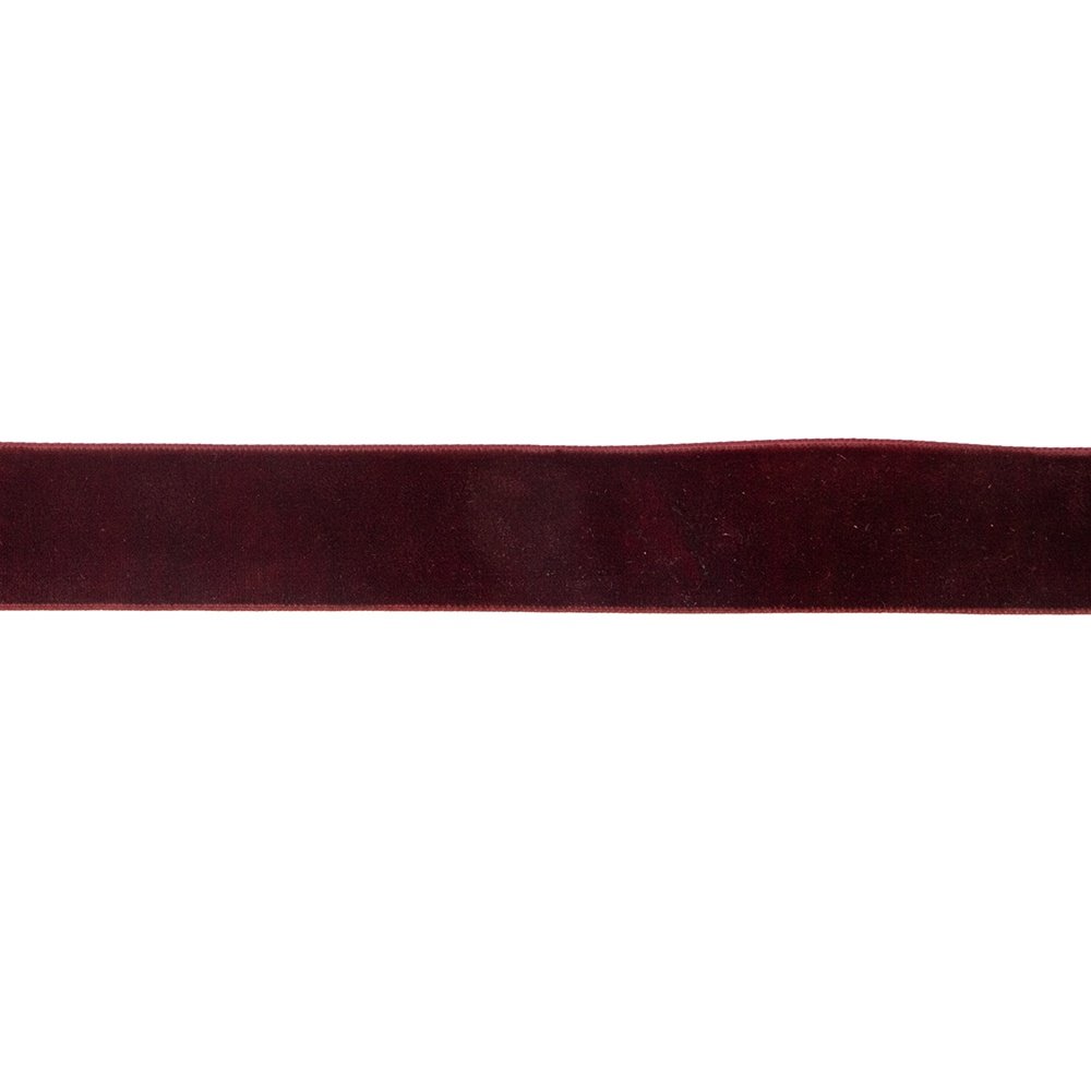 TERCIOPELO OSCURO BURDEOS CINTA, 914X2.5CM