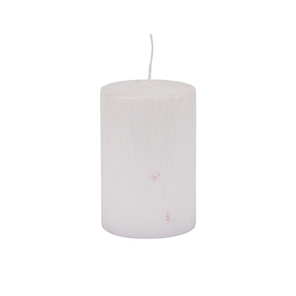 VELA CILÍNDRICA BLANCO PERLA 7X10CM