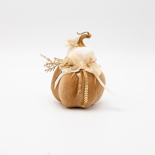 TERCIOPELO CALABAZA, DOBLE, BLANCO MOKA, 9X13CM