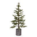 PE ÁRBOL EN A GRIS MACETA, 120CM