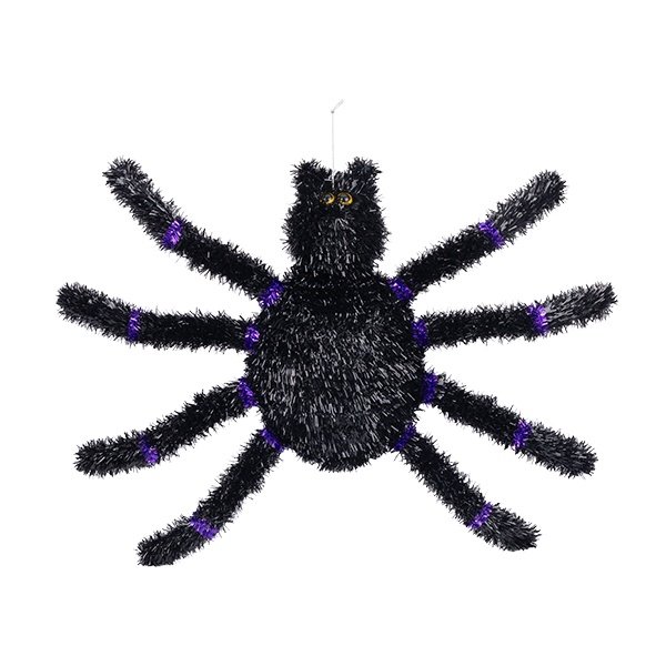 NEGRO ARAÑA CON MORADO, 45.72CM