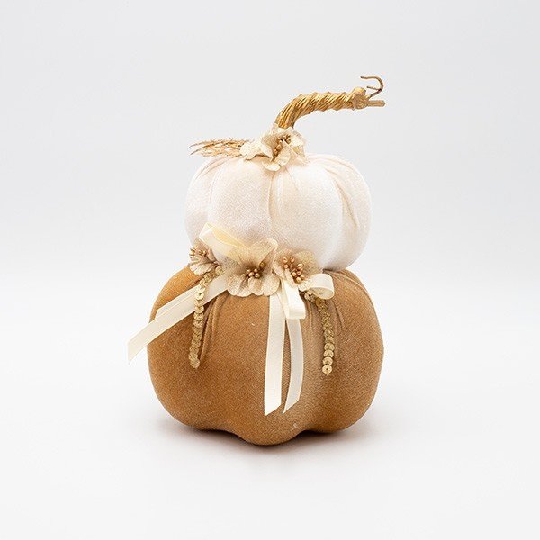 TERCIOPELO CALABAZA, DOBLE, BLANCO MOKA, 15X22CM