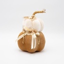 TERCIOPELO CALABAZA, DOBLE, BLANCO MOKA, 15X22CM