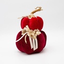 TERCIOPELO CALABAZA, DOBLE, ROJO BURDEOS, 15X22CM