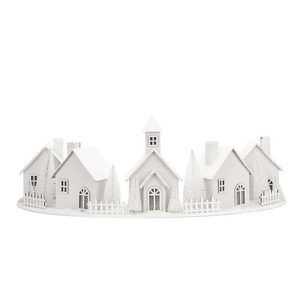 SEMICIRCULAR ILUMINADO DECORATIVO, CON BLANCO CASAS, 15 LED, 61X25.5X21CM