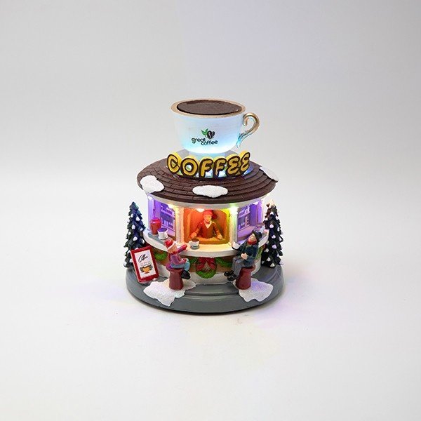 CAFÉ VASO, CON GIRATORIO VASO, A PILAS, 15X15X17CM