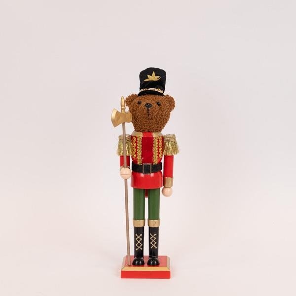 PLÁSTICO CASCANUECES, OSO DE PELUCHE, 40CM