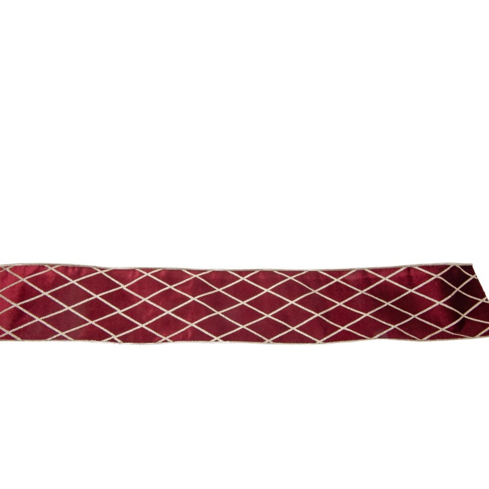 BURDEOS CINTA CON CHAMPÁN PURPURINA DIAMANTES, TERCIOPELO, DE DOBLE CARA, 914X10CM
