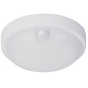 APLIQUE DE PARED LED CON SENSOR DE MOVIMIENTO 11W 4000K 990lm Ø163x50mm IP54 BLANCO PLUS ARTE ILLUMINA
