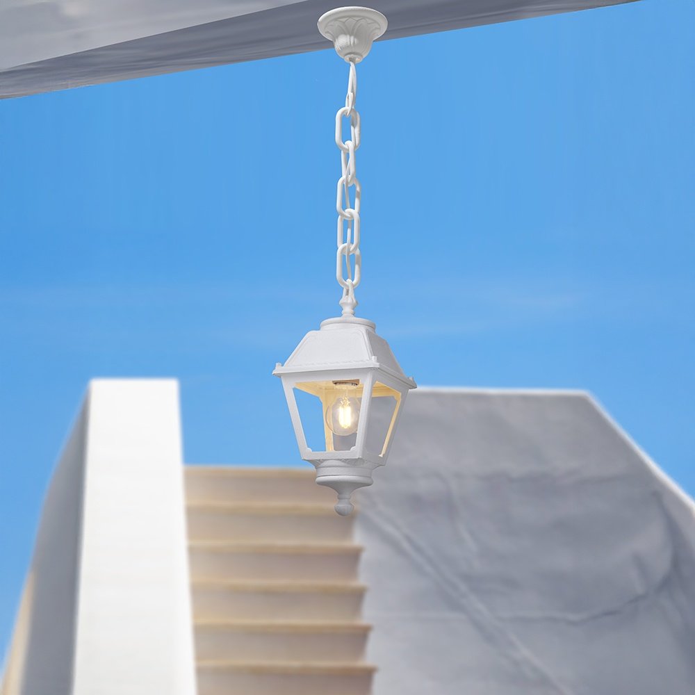 LÁMPARA COLGANTE DE EXTERIOR CUADRADA FUMAGALLI SICHEM MARY 180x780mm E27