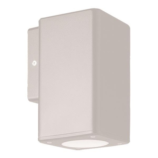 APLIQUE DE PARED "FOSTOS" CUADRADO PLÁSTICO DOWN GU10 ARTE ILLUMINA