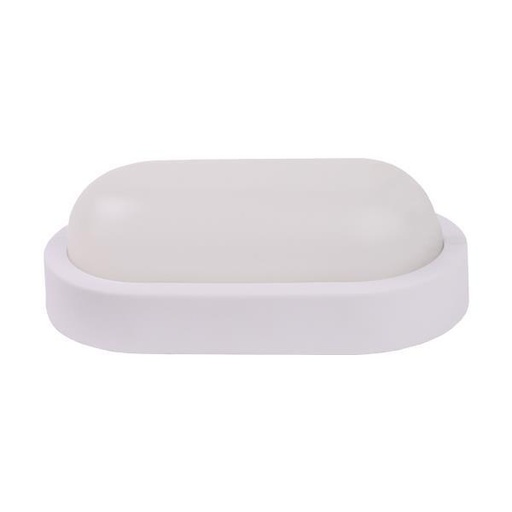 APLIQUE DE PARED "SEINAS OVAL" LED 8W 160x90x51 IP54 BLANCO PLUS ARTE ILLUMINA