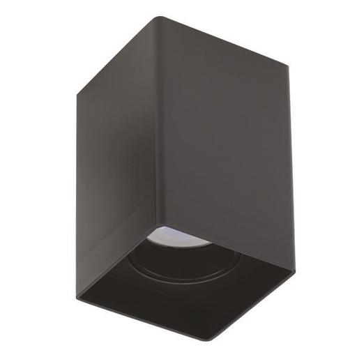 [145-25026] BASE DE TECHO "BASIS K" PLASTIK  GU10 80x80x125 NEGRO (OLD REF. E.145-25016)