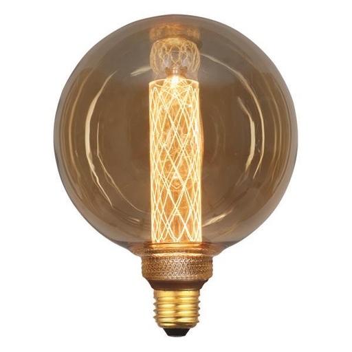 [147-81823] BOMBILLA DECORATIVA LED GLOBO G125 3,5W Ε27 2000K 220-240V VIDRIO ORO REGULABLE Ø125x165mm EUROLAMP