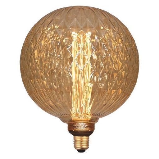 [147-81830] BOMBILLA DECORATIVA LED G200 3,5W Ε27 2000K 220-240V CRISTAL DORADO REGULABLE Ø200X241mm EUROLAMP