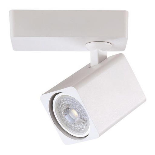 [145-25021] SPOT APLIQUE SIMPLE CUADRADO GU10 120x60x135 BLANCO