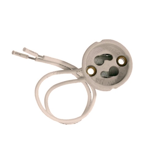 [147-23012] PORTALÁMPARAS PORCELANA GU10 CLASE I 15cm (OLD REF. A107/I)