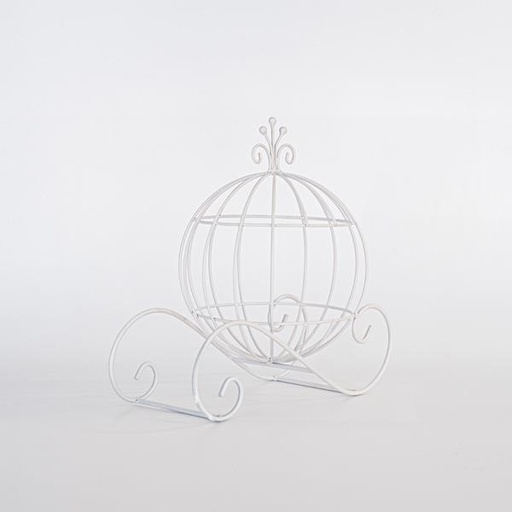 [600-45862] CARRO METAL BLANCO 29,5x29,5x20