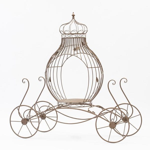 [600-45859] CARRO, METAL, MARRÓN, 147x53x148