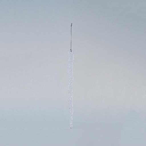 [600-45609] CARÁMBANO DE ACRÍLICO, MATE TRANSPARENTE, 2x23cm